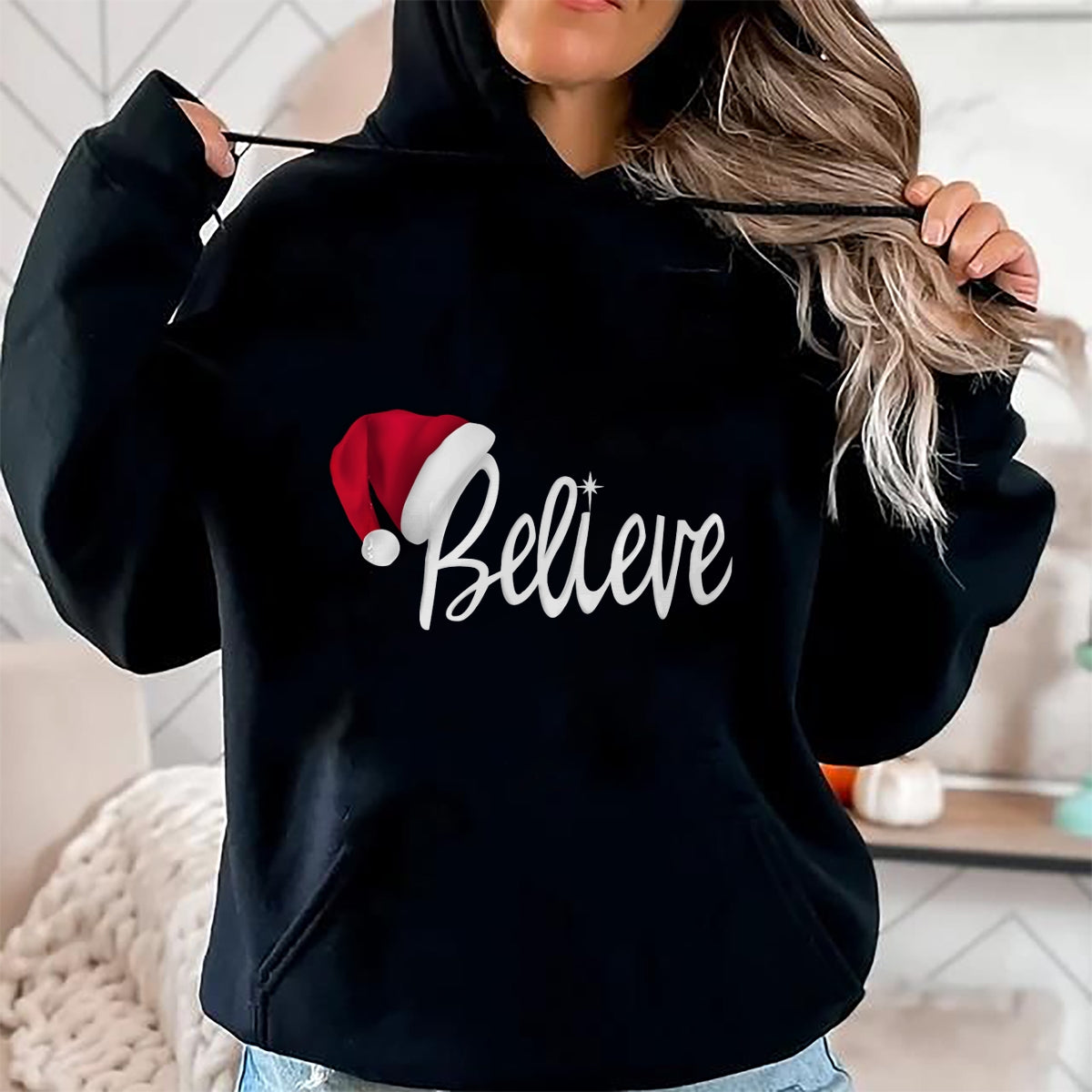 Christmas Long Sleeve T-Shirt - Believe in Santa Claus Shirt - Christmas Unisex T-Shirt/Hoodie/Sweatshirt - NINA00