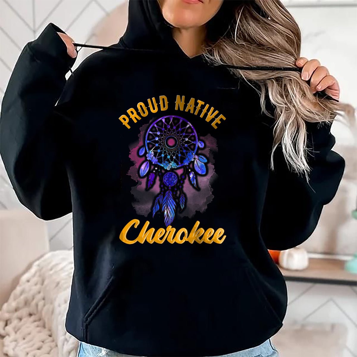 Native American T-Shirts, Vintage Native American Unisex T-Shirt/Hoodie/Sweatshirt HLT00 - Proud To Be Cree - Native American Pride T Shirt