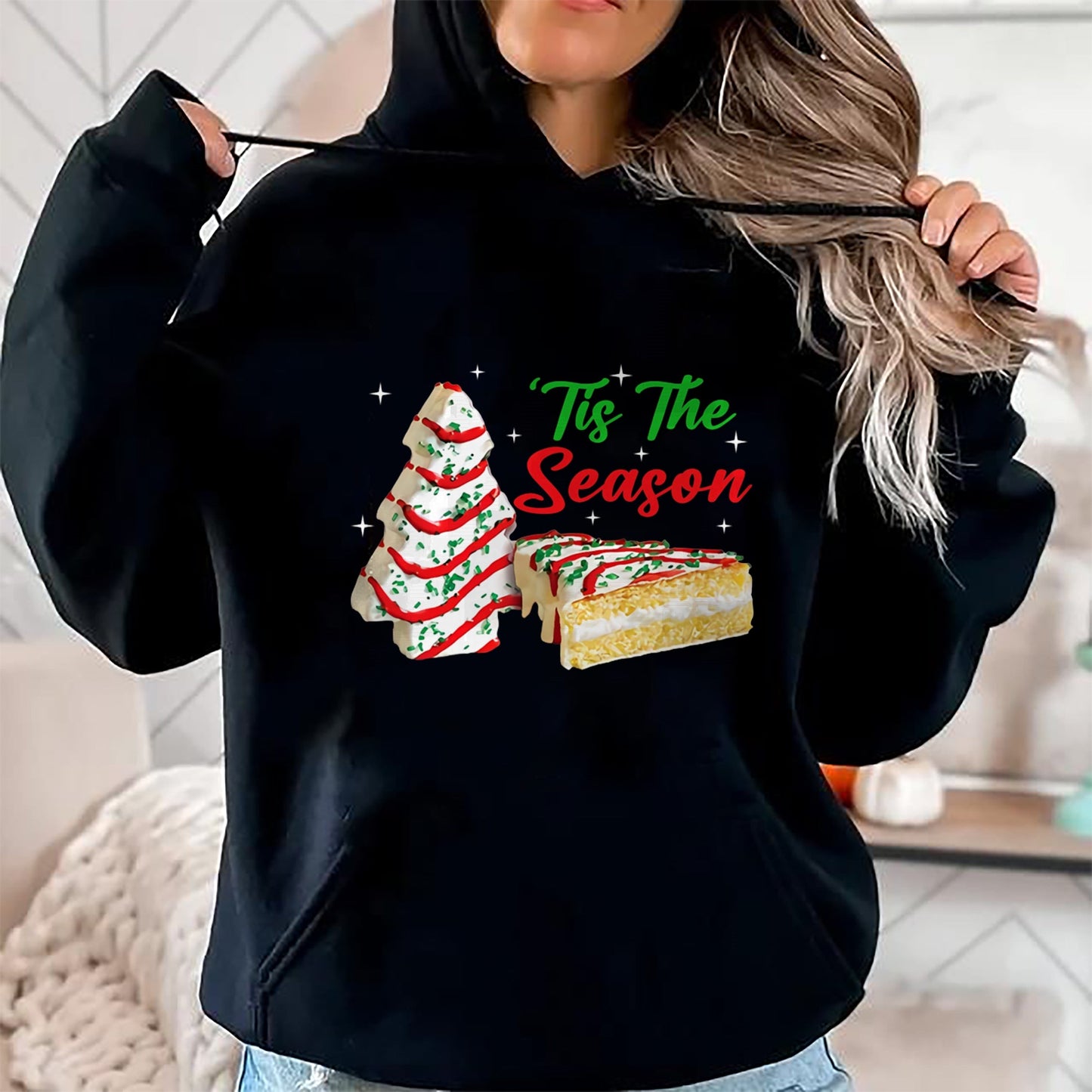 Funny Tis The Season Design Christmas Tree Cakes Debbie T-Shirt - Christmas Unisex T-Shirt/Hoodie/Sweatshirt - NINA00