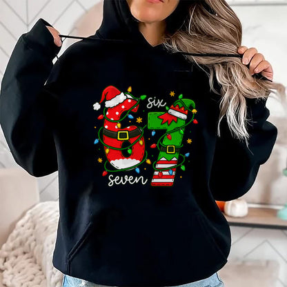 Trending Six Seven Meme Christmas 67 Xmas Men Women Kids T-Shirt - Christmas Unisex T-Shirt/Hoodie/Sweatshirt - NINA00