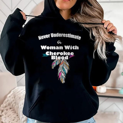 Native American T-Shirts, Vintage Native American Unisex T-Shirt/Hoodie/Sweatshirt HLT00 - American Flag - Cherokee Native American T-Shirt (1)