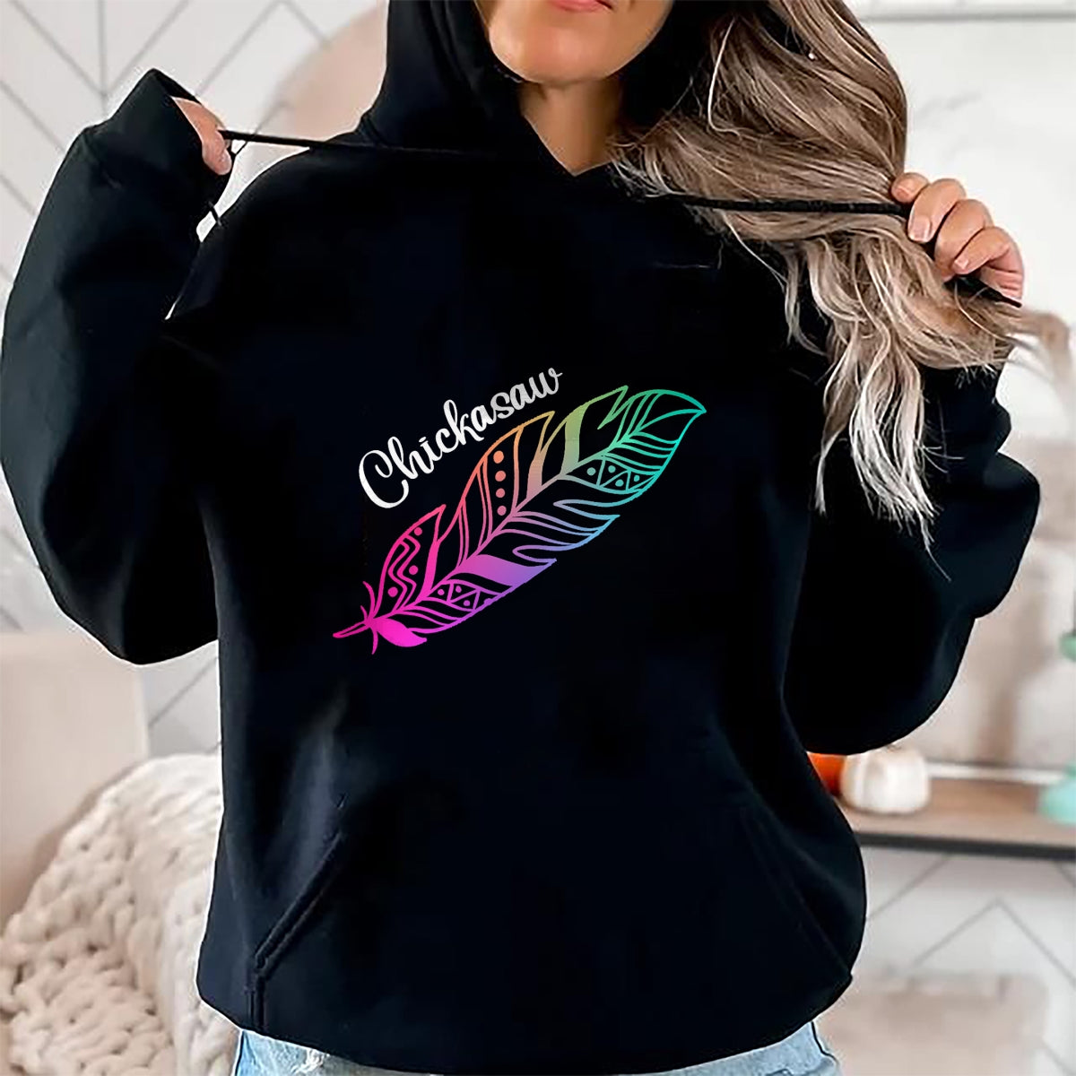 Native American T-Shirts, Vintage Native American Unisex T-Shirt/Hoodie/Sweatshirt HLT00 - Indigenous Feather Tee Native American Chickasaw Tribe T-Shirt