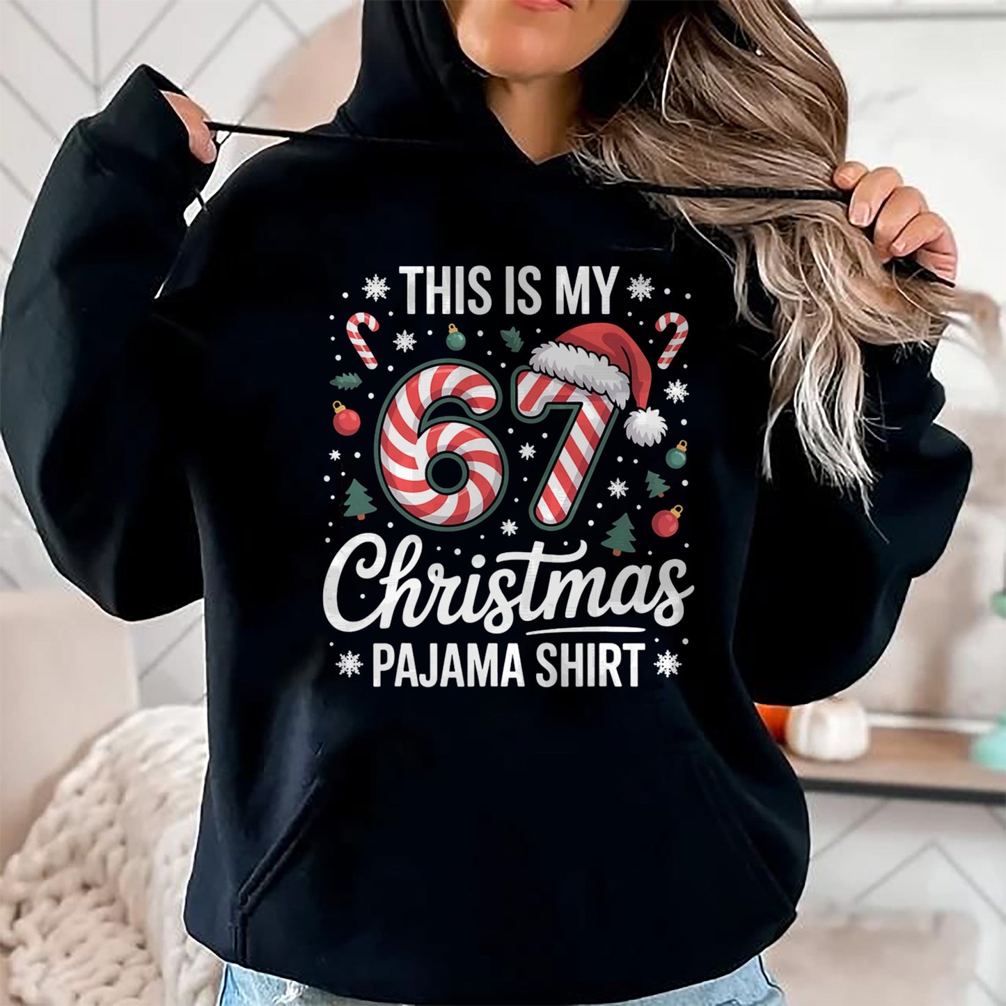 This My 67 Christmas Pajama 67 Meme Gen Alpha Boys Girls T-Shirt - Christmas Unisex T-Shirt/Hoodie/Sweatshirt - NINA00