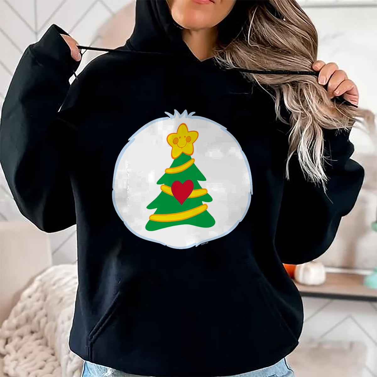 Christmas Shirts for Family, Funny christmas shirts, Christmas Unisex T-Shirt/Hoodie/Sweatshirt HLT00 - Care Bears Christmas Wishes Belly T-Shirt