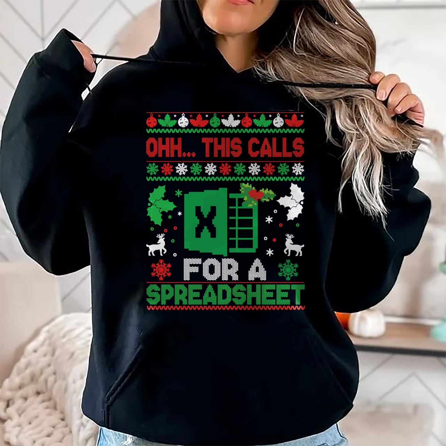 Oh this calls for a Spreadsheet Christmas sweater Excel Sweatshirt - Christmas Unisex T-Shirt/Hoodie/Sweatshirt - NINA00