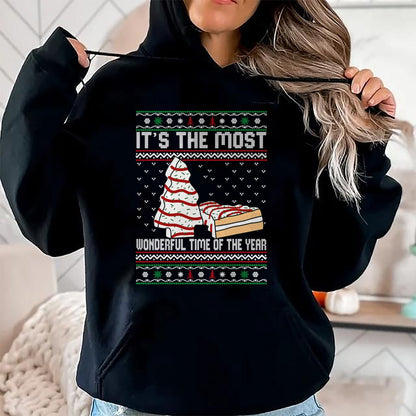 Its The Most Wonderful Time Of The Year Christmas tree cake T-Shirt - Christmas Unisex T-Shirt/Hoodie/Sweatshirt - NINA00
