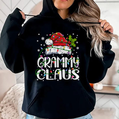 Grammy Claus Shirt Christmas Lights Pajama Family Matching Long Sleeve T-Shirt - Christmas Unisex T-Shirt/Hoodie/Sweatshirt - NINA00