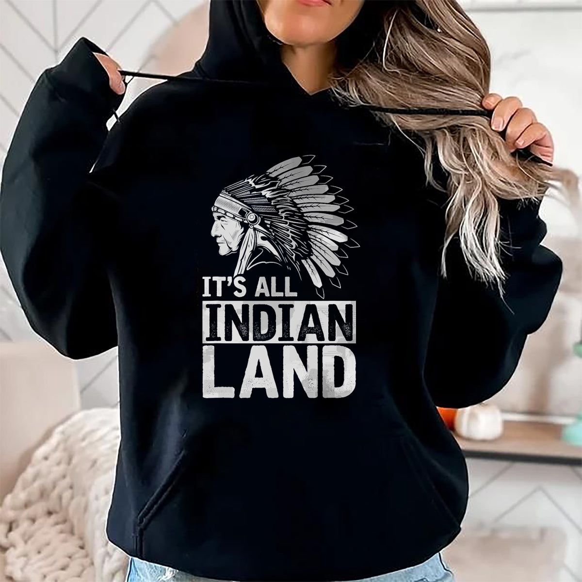 Native American T-Shirts, Vintage Native American Unisex T-Shirt/Hoodie/Sweatshirt HLT00 - Headdress Indian Land American Heritage Native American T-Shirt (1)