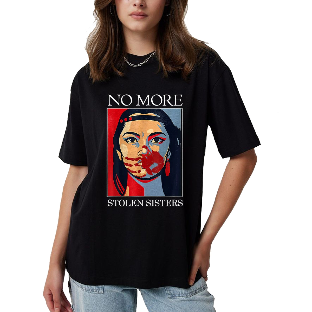 Native American T-Shirts, Vintage Native American Unisex T-Shirt/Hoodie/Sweatshirt HLT00 - Honor Awareness Native Americans No More Stolen Sisters T-Shirt