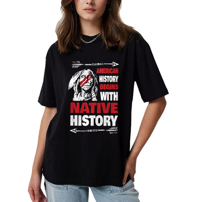Native American T-Shirts, Vintage Native American Unisex T-Shirt/Hoodie/Sweatshirt HLT00 - History Native American T-Shirt (1)