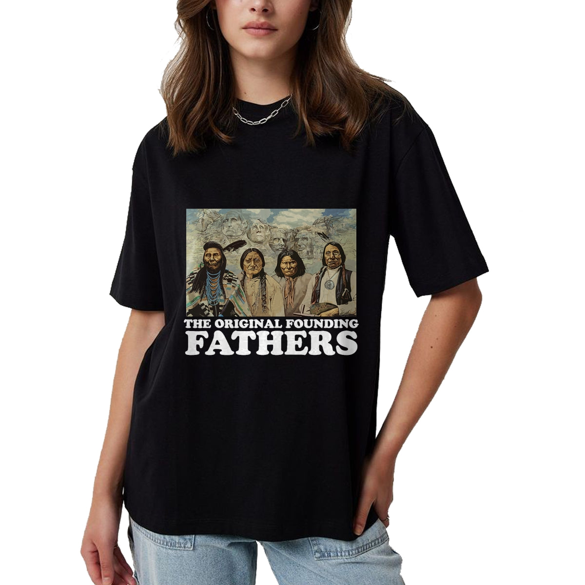 Native American T-Shirts, Vintage Native American Unisex T-Shirt/Hoodie/Sweatshirt HLT00 - The Original Founding Fathers Native American T-Shirt (4)