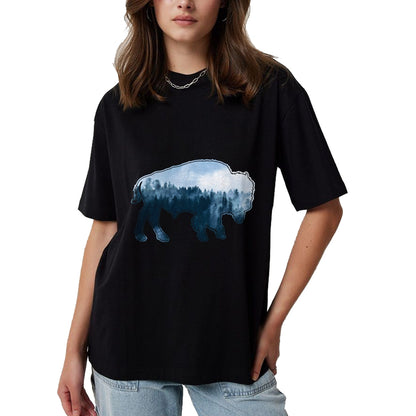 Native American T-Shirts, Vintage Native American Unisex T-Shirt/Hoodie/Sweatshirt HLT00 - Native Indian Buffalo Boho 80s Vintage T-Shirt