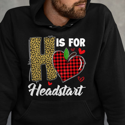 Best Student Shirt, Funny Back To School UnisexT-Shirt/Hoodie/Sweatshirt HLT00 - H Is For Headstart Head Start Teacher Leopard Back To School T-Shirt