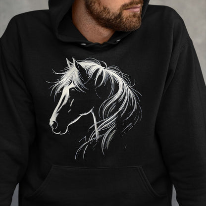 Best Horse Lover Shirt , Funny Horse UnisexT-Shirt/Hoodie/Sweatshirt HLT00 - Horse Silhouette Horse Riding Lover T-Shirt, Men, Black, 3X-Large