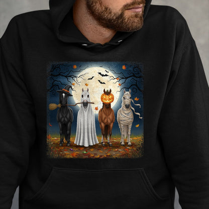 Best Horse Lover Shirt , Funny Horse UnisexT-Shirt/Hoodie/Sweatshirt HLT00 - Creepy Cute Halloween Horse Design for Equestrian Woman Girl T-Shirt