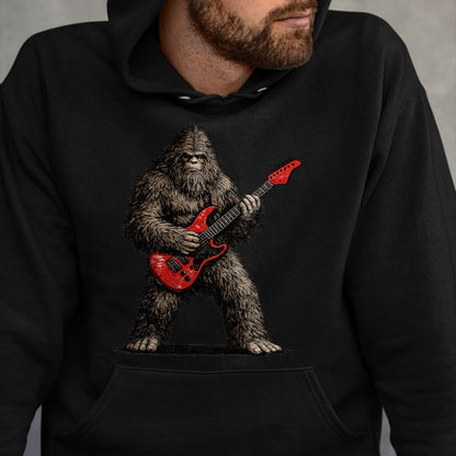 Guitar Lover Shirt, Funny Guitar UnisexT-Shirt/Hoodie/Sweatshirt HLT00 - Funny Bigfoot Playing Guitar Rock and Roll Gifts Men Women T-Shirt