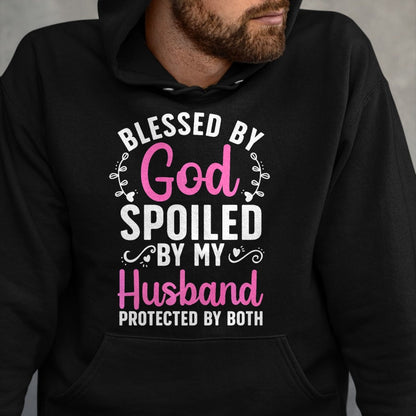 Best Wife Shirt, Wife and Husband Unisex T-Shirt/Hoodie/Sweatshirt HLT00 - Gift for wife T shirt, spoiled wife   Funny Spoiled Wife Art For Women Girls Husband Spoiled Wife Pr (5)