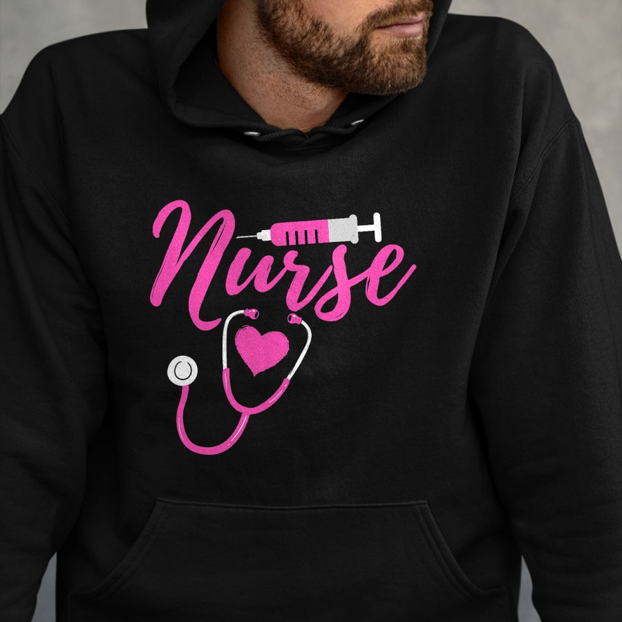 Funny Nurse Shirt, Nurse Unisex T-Shirt/Hoodie/Sweatshirt HLT00 - Happy Nurse Week 2023 Wound Care Nurse RN CNA Work Mom Dad T-Shirt (1)