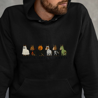 Best Horse Lover Shirt , Funny Horse UnisexT-Shirt/Hoodie/Sweatshirt HLT00 - Just A Spooky Horse Ghost Pumpkin Halloween Costumes T-Shirt