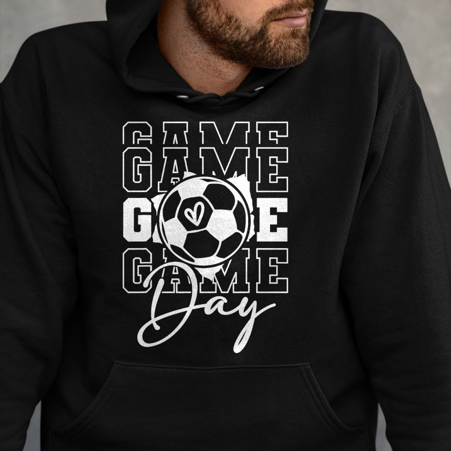 Gift for Mom Shirt, Funny Mom Unisex T-Shirt/Hoodie/Sweatshirt HLT00 - Game Day Soccer T-Shirt