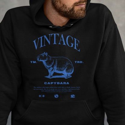 Cute Capybara Shirt, Funny Capybara Unisex T-Shirt/Hoodie/Sweatshirt HLT00 - Capybara Vintage Long Sleeve T-Shirt