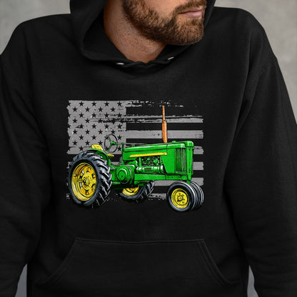 Best Farmer Life Shirt, Funny Farmer UnisexT-Shirt/Hoodie/Sweatshirt HLT00 - Patriotic Farm Tractor America US Flag American Farmer T-Shirt