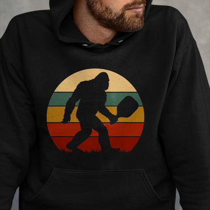 Funny Pickleball Shirt, Pickleball Lover Unisex T-Shirt/Hoodie/Sweatshirt HLT00 - Pickleball Bigfoot Retro Lovers Players Tee Men Women T-Shirt