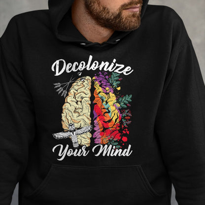 Native American T-Shirts, Vintage Native American Unisex T-Shirt/Hoodie/Sweatshirt HLT00 - Decolonize Your Mind Indigenous People Native American