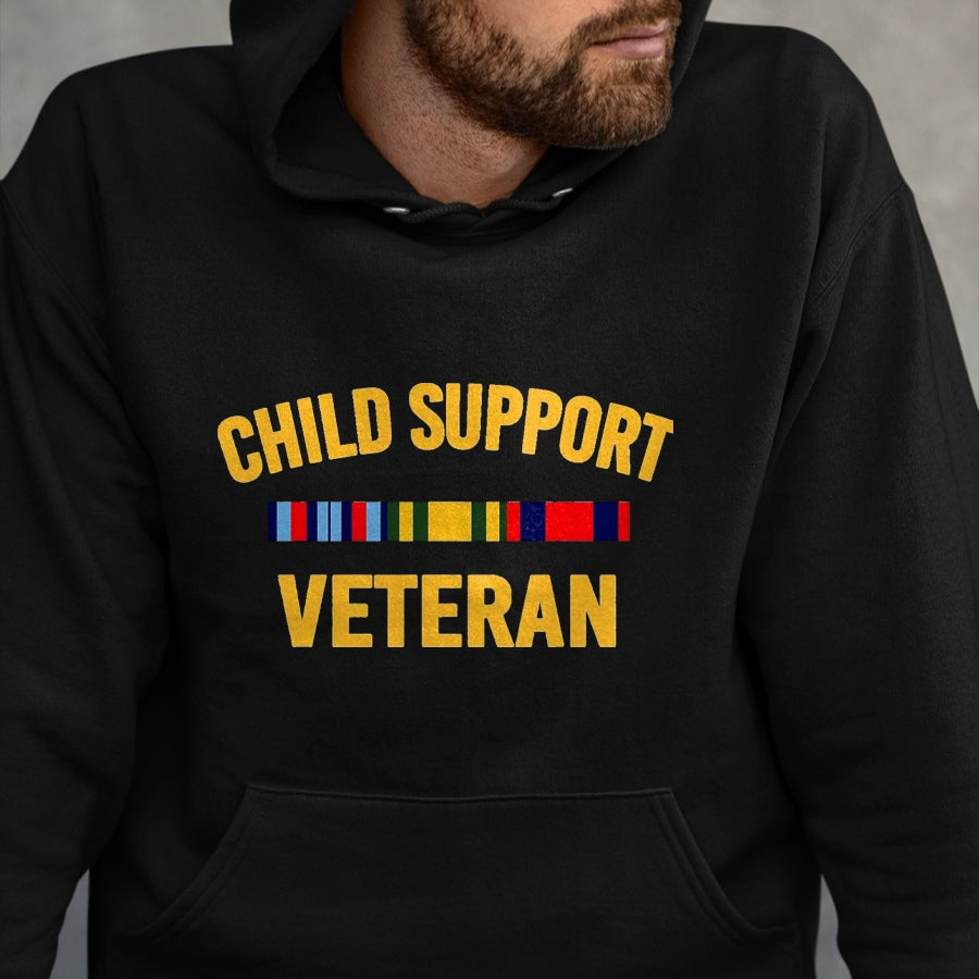 Proud Veteran Shirt, Funny Veteran UnisexT-Shirt/Hoodie/Sweatshirt HLT00 - Child Support Veteran Shirts Patriots Veteran Flag T-Shirt, Men, Black, 3X-Large