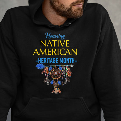 Native American T-Shirts, Vintage Native American Unisex T-Shirt/Hoodie/Sweatshirt HLT00 - It_s All Indian Land Native American Heritage Month 2021