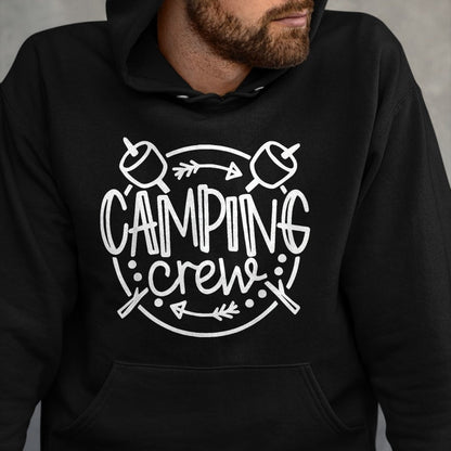 Funny Camping Shirt, Gift For Camping Lover Unisex T-Shirt/Hoodie/Sweatshirt HLT00 - Camping Matching Shirts for Family Camper Group Camping Crew T-Shirt, Women, Black, X-Large