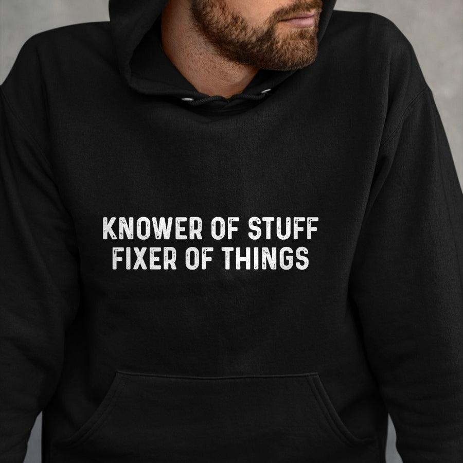 Best Mechanic Life Shirt, Funny Mechanic UnisexT-Shirt/Hoodie/Sweatshirt HLT00 - Knower of Stuff Fixer of Things Men Dad Funny Mechanic T-Shirt