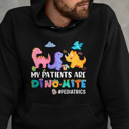 Funny Nurse Shirt, Nurse Unisex T-Shirt/Hoodie/Sweatshirt HLT00 - Pediatric Nurse PEDS Nursing Appreciation Pediatric Dinosaur T-Shirt