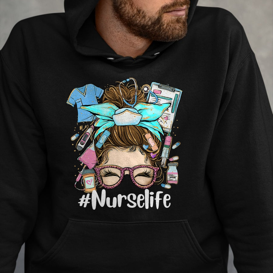 Funny Nurse Shirt, Nurse Unisex T-Shirt/Hoodie/Sweatshirt HLT00 - Funny NurseLife Nurse T-Shirt