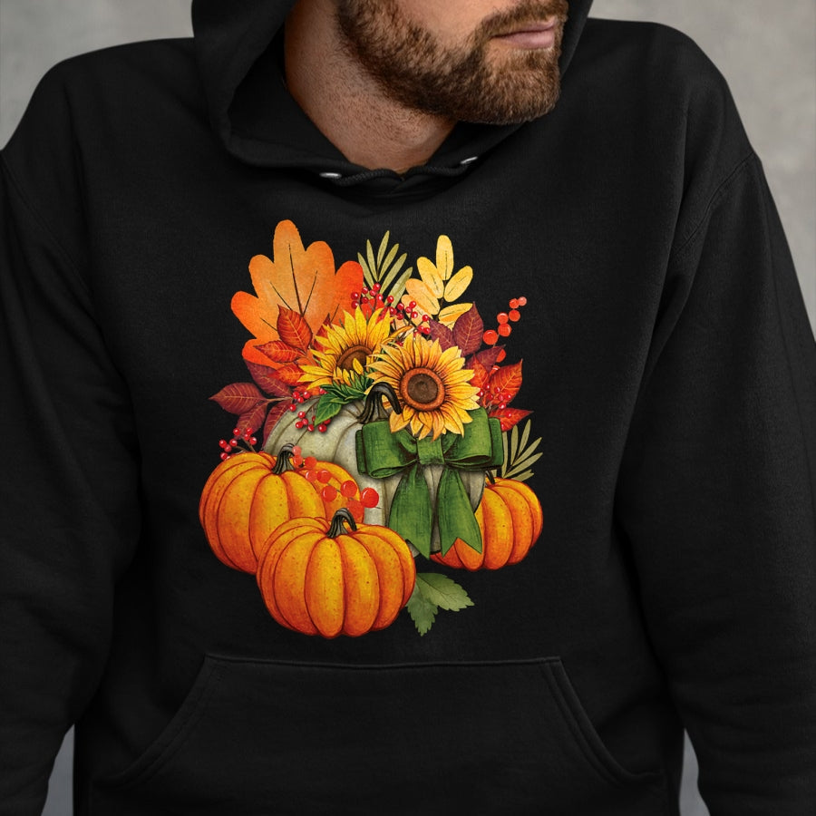 Best Thanksgiving Family Shirt , Funny Thanksgiving UnisexT-Shirt/Hoodie/Sweatshirt HLT00 - Thanksgiving Pumpkin Sunflower Fall Autumn Holiday T-Shirt