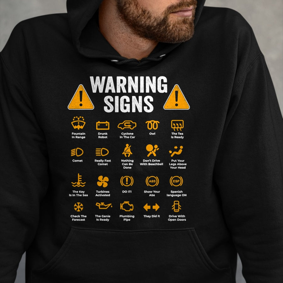 Best Mechanic Life Shirt, Funny Mechanic UnisexT-Shirt/Hoodie/Sweatshirt HLT00 - Funny Driving Warning Signs 101 Auto Mechanic Gift Driver Short Sleeve T-Shirt