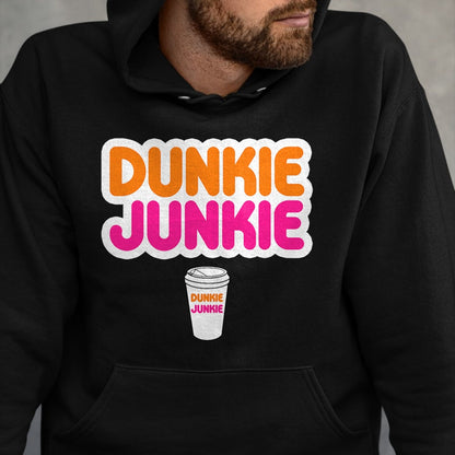 Best Thanksgiving Family Shirt , Funny Thanksgiving UnisexT-Shirt/Hoodie/Sweatshirt HLT00 - Funny Dunkie Junkie Coffee Love Funny Coffee Saying T-Shirt