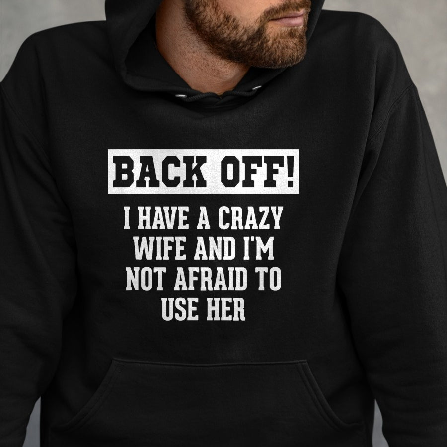 Best Wife Shirt, Wife and Husband Unisex T-Shirt/Hoodie/Sweatshirt HLT00 - Funny Husband Gifts Men, Crazy Wife Sarcastic Husband T-Shirt (1)
