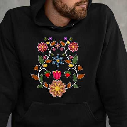 Native American T-Shirts, Vintage Native American Unisex T-Shirt/Hoodie/Sweatshirt HLT00 - Ojibwe Floral Native Wild Flowers Indigenous Cute Botanical (1)