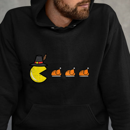 Best Thanksgiving Family Shirt , Funny Thanksgiving UnisexT-Shirt/Hoodie/Sweatshirt HLT00 - Thanksgiving Video Game Eating Turkey Gamer Men Women Kids T-Shirt