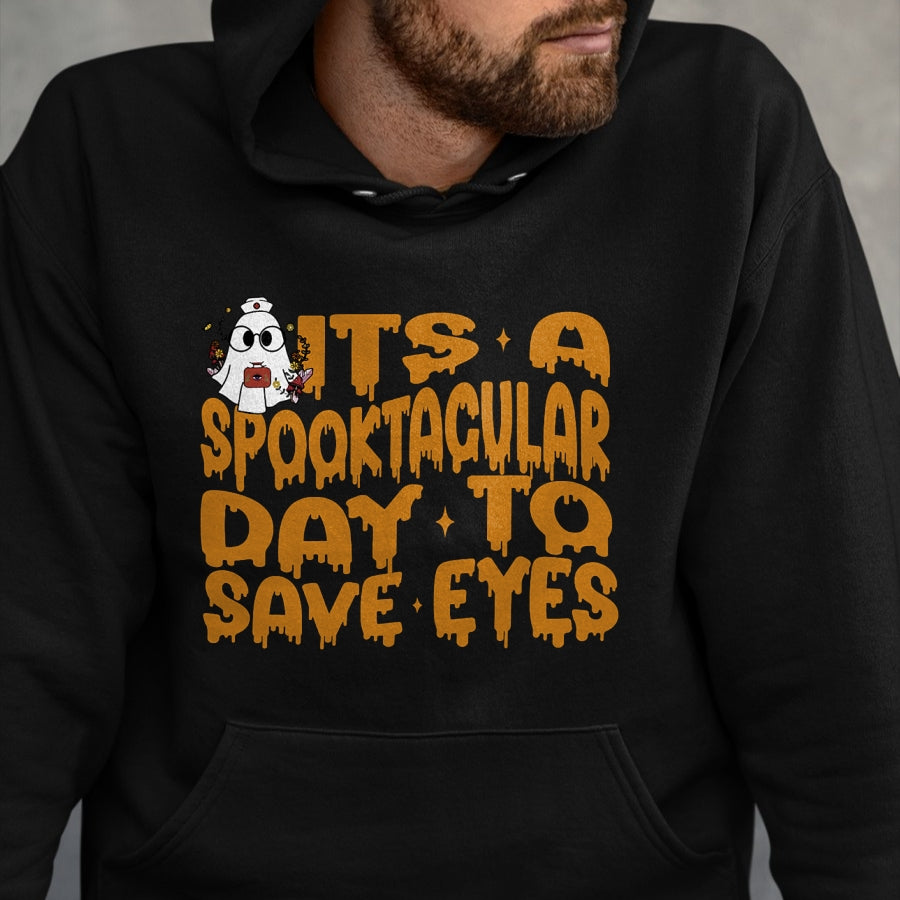 Best Doctor Shirt, Funny Doctor UnisexT-Shirt/Hoodie/Sweatshirt HLT00 - It's A Spooktacular Day to Save Eyes Halloween Eye Doctor T-Shirt