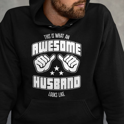Best Wife Shirt, Wife and Husband Unisex T-Shirt/Hoodie/Sweatshirt HLT00 - This is What an Awesome Husband Looks Like T-Shirt Men Tee