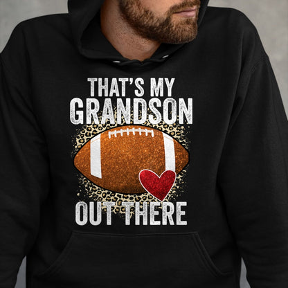 Best Grandma Shirt, Proud Grandma Unisex T-Shirt/Hoodie/Sweatshirt HLT00 - That's My Grandson Out There Football Grandma Grandpa T-Shirt (1)