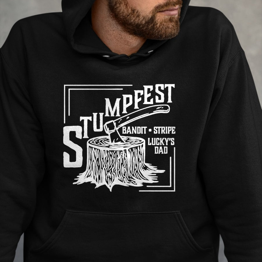 Gift for Dad Shirt, Funny Dad Unisex T-Shirt/Hoodie/Sweatshirt HLT00 – Funny Stumpfest Bandit stripe and lucky_s dad T-Shirt