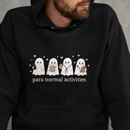 Best Teacher Shirt, Funny Teacher UnisexT-Shirt/Hoodie/Sweatshirt HLT00 - Ghost Cute para Normal Activities SPED Teachers Halloween T-Shirt