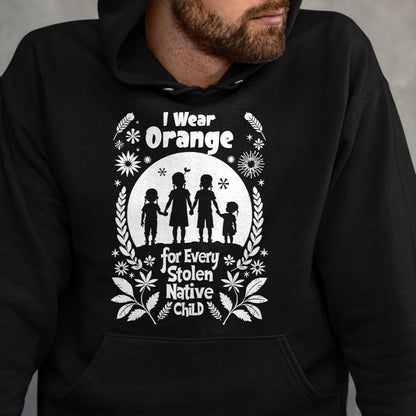 Native American T-Shirts, Vintage Native American Unisex T-Shirt/Hoodie/Sweatshirt HLT00 - I Wear Orange For Every American Native Child Indian Pride (1)