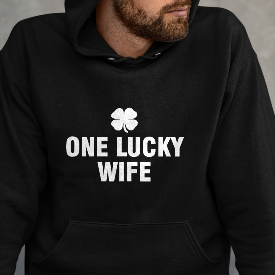 Best Wife Shirt, Wife and Husband Unisex T-Shirt/Hoodie/Sweatshirt HLT00 - Gift for wife T shirt, lucky wife   One Lucky Wife Tank Top (1)