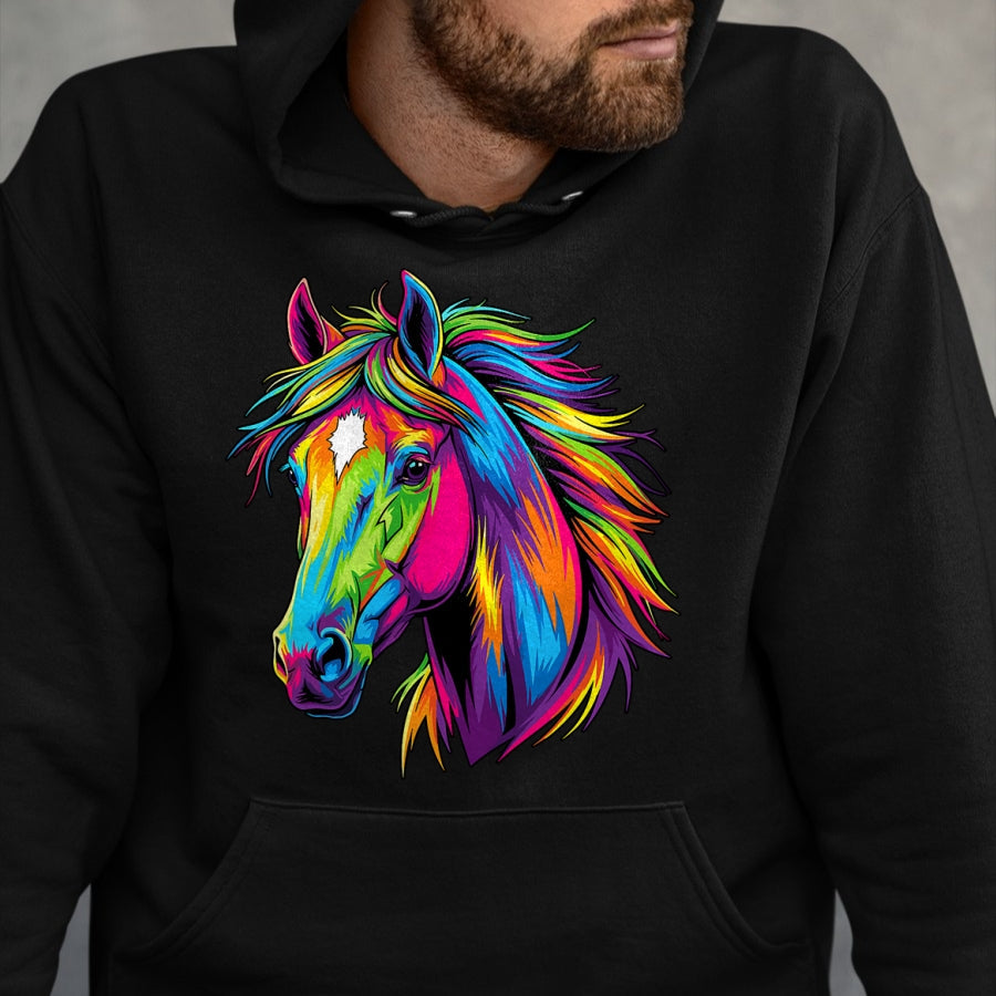 Best Horse Lover Shirt , Funny Horse UnisexT-Shirt/Hoodie/Sweatshirt HLT00 - Colorful Pop Art Horse T-Shirt