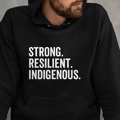 Native American T-Shirts, Vintage Native American Unisex T-Shirt/Hoodie/Sweatshirt HLT00 - Strong - Strong Resilient Indigenous Peoples_ Native Americans_ Day