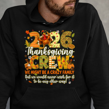 Best Thanksgiving Family Shirt , Funny Thanksgiving UnisexT-Shirt/Hoodie/Sweatshirt HLT00 - Family Thanksgiving 2026 Thanksgiving Crew Turkey Matching T-Shirt (2)